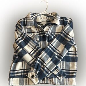 Kenzie Blue and White Flannel